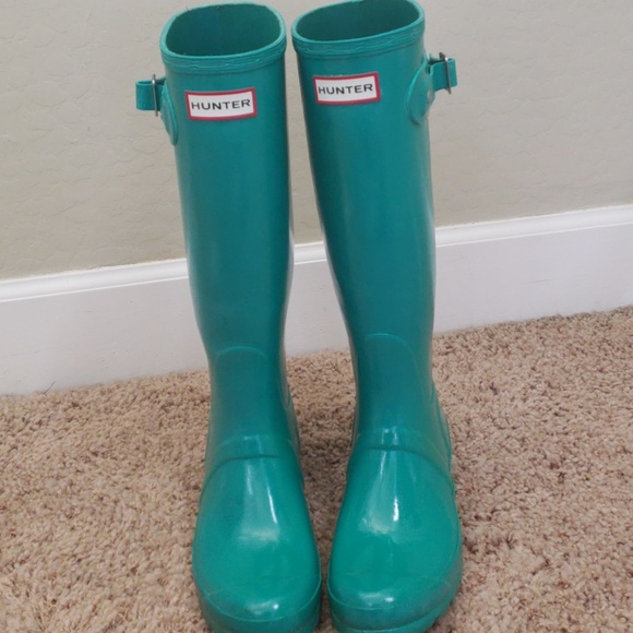 hunter boots hyper green
